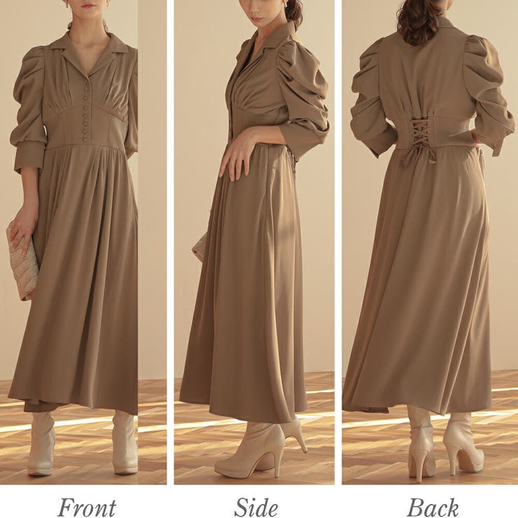 リブウエストテーラードロングドレス ドレス 結婚式 | epicday | 詳細画像48 