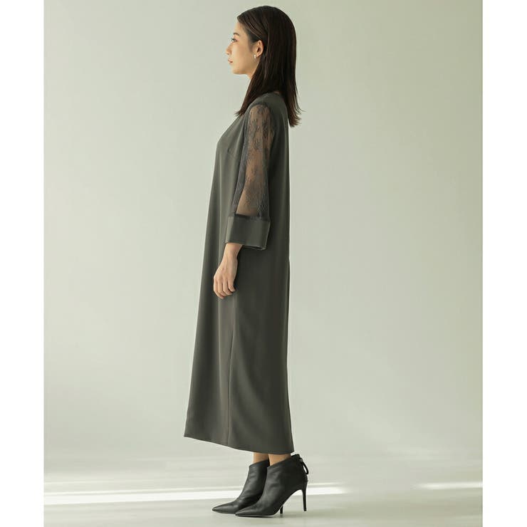 ディープスリットネックロングワンピース ドレス 結婚式 | epicday | 詳細画像40 