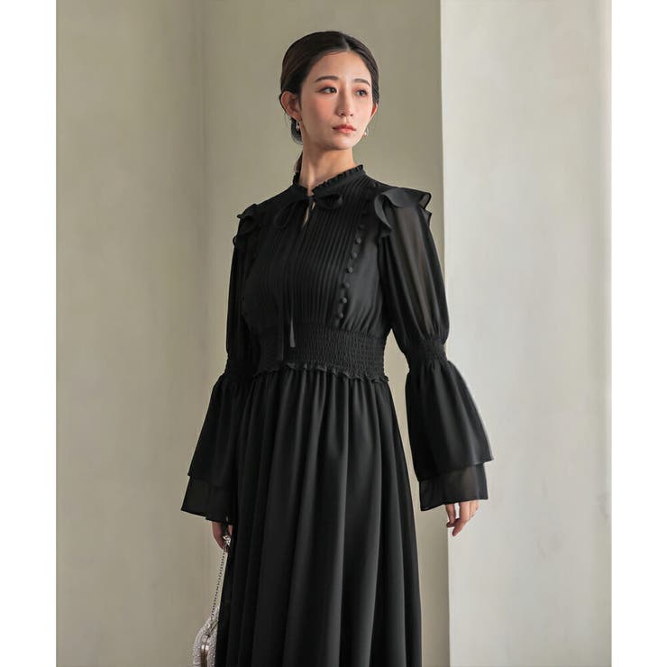 プリーツシフォンロングドレス ドレス 結婚式 | epicday | 詳細画像34 