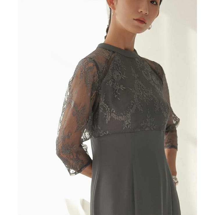 レースコンビネーションマーメイドロングドレス ドレス 結婚式 | epicday | 詳細画像7 