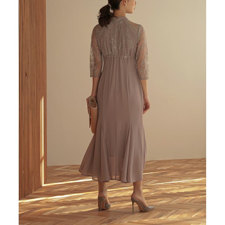 レースコンビネーションマーメイドロングドレス ドレス 結婚式 | epicday | 詳細画像29 