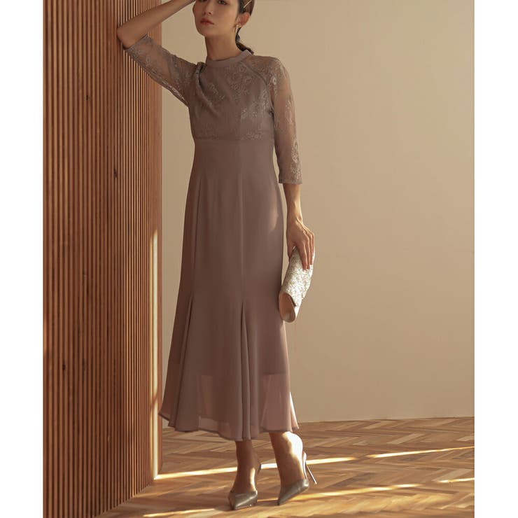 レースコンビネーションマーメイドロングドレス ドレス 結婚式 | epicday | 詳細画像30 