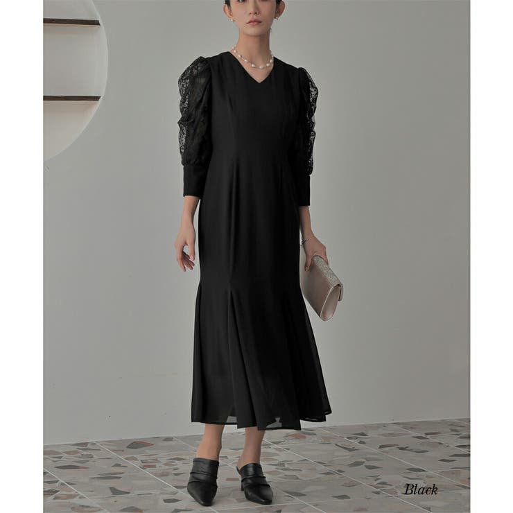 ブラック | パーティードレス 結婚式 ワンピース | epicday