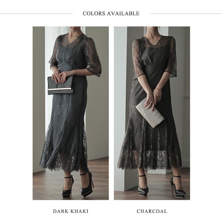 レースロングマーメイドドレス ドレス 結婚式 | epicday | 詳細画像42 