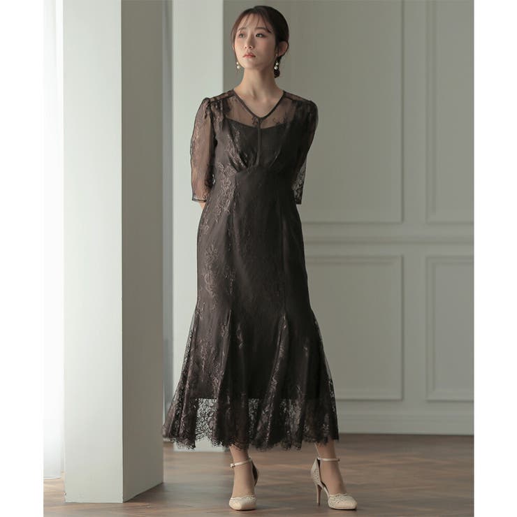 レースロングマーメイドドレス ドレス 結婚式 | epicday | 詳細画像23 