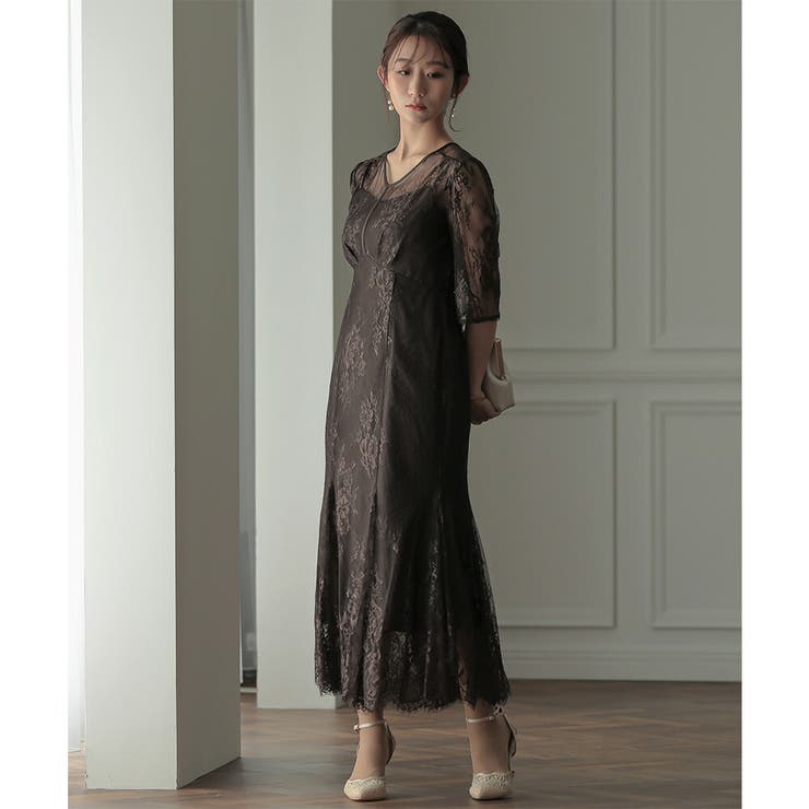 レースロングマーメイドドレス ドレス 結婚式 | epicday | 詳細画像24 