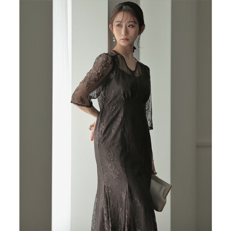 レースロングマーメイドドレス ドレス 結婚式 | epicday | 詳細画像29 