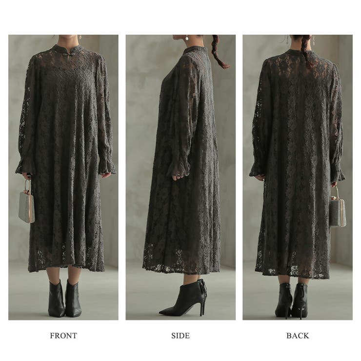 ボリュームスリーブレースドレス ドレス 結婚式 | epicday | 詳細画像43 