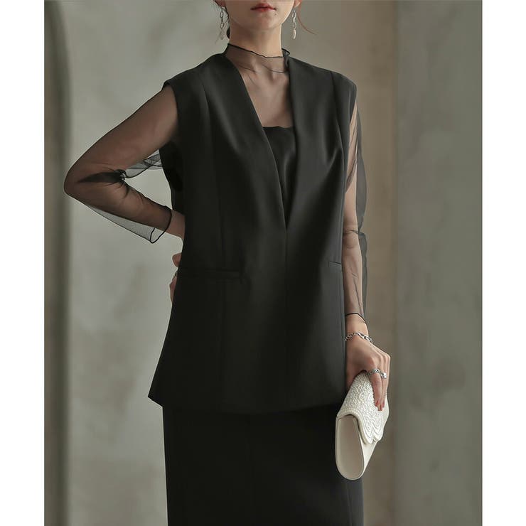 プルオーバージレ＆ワンピースセットアップ ドレス 結婚式 | epicday | 詳細画像41 