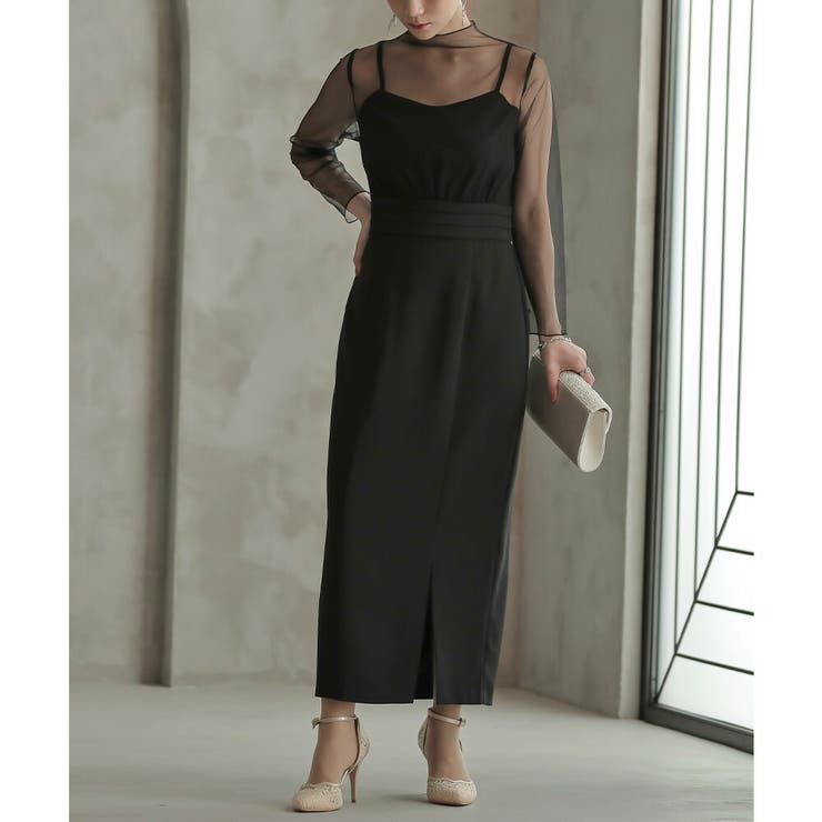 プルオーバージレ＆ワンピースセットアップ ドレス 結婚式 | epicday | 詳細画像42 