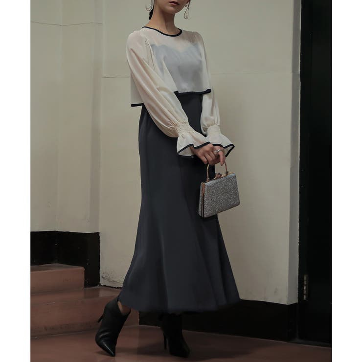 シフォンコンビネーションマーメイドドレス ドレス 結婚式 | epicday | 詳細画像3 