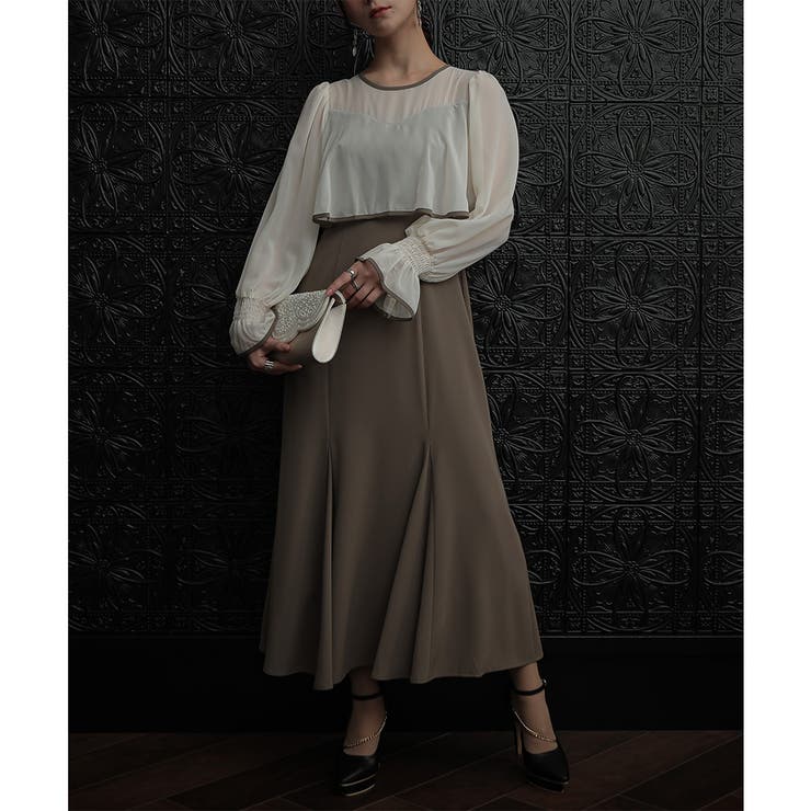 シフォンコンビネーションマーメイドドレス ドレス 結婚式 | epicday | 詳細画像16 