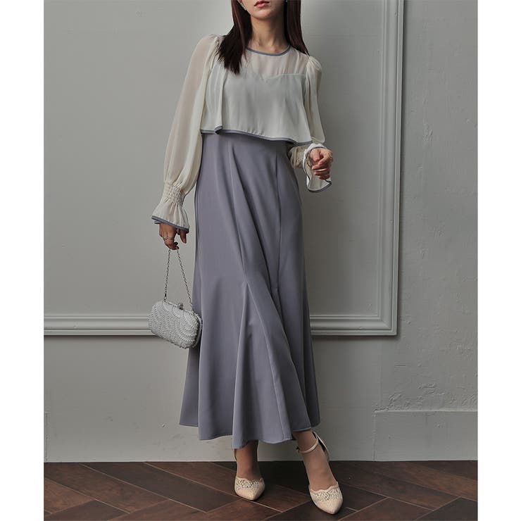 シフォンコンビネーションマーメイドドレス ドレス 結婚式 | epicday | 詳細画像42 