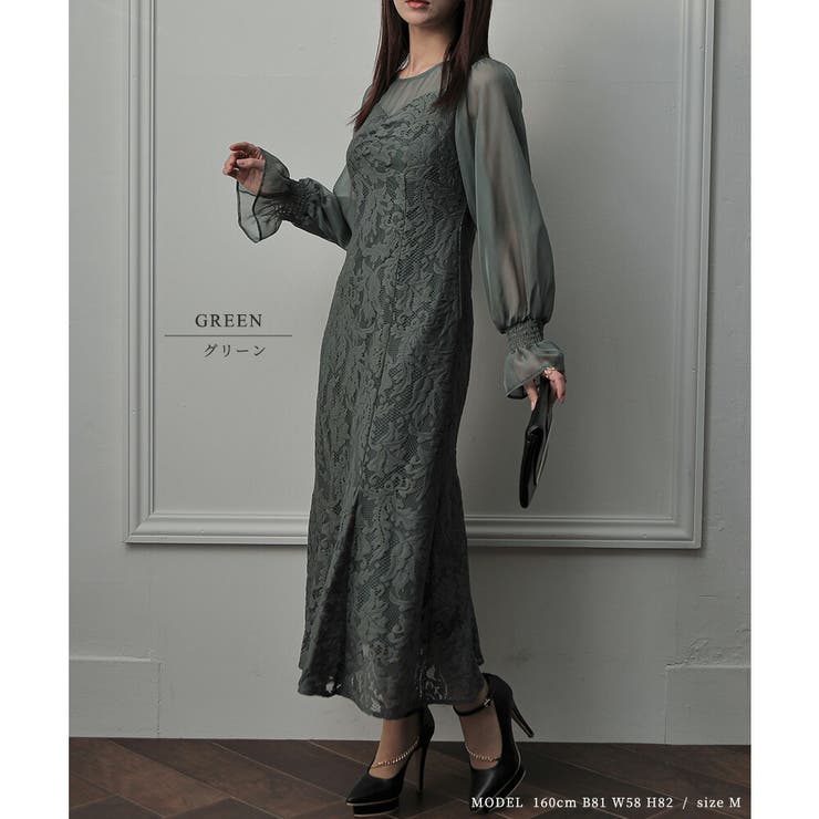 ジャガードレースドレス ドレス 結婚式 | epicday | 詳細画像36 