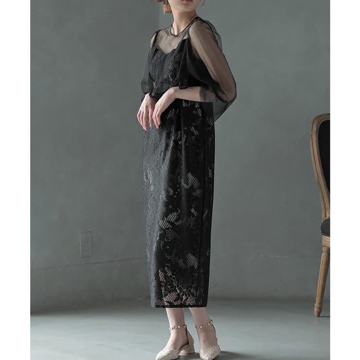 レイヤードタイトロングドレス ドレス 結婚式 | epicday | 詳細画像19 