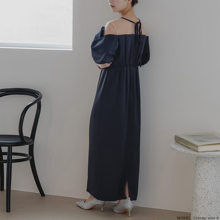 オフショルダータイトドレス ドレス 結婚式[品番：GRVW0001088