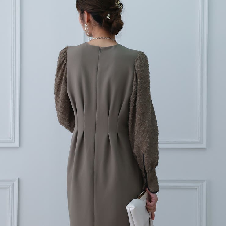 レースコンビタイトロングドレス ドレス 結婚式 | epicday | 詳細画像17 