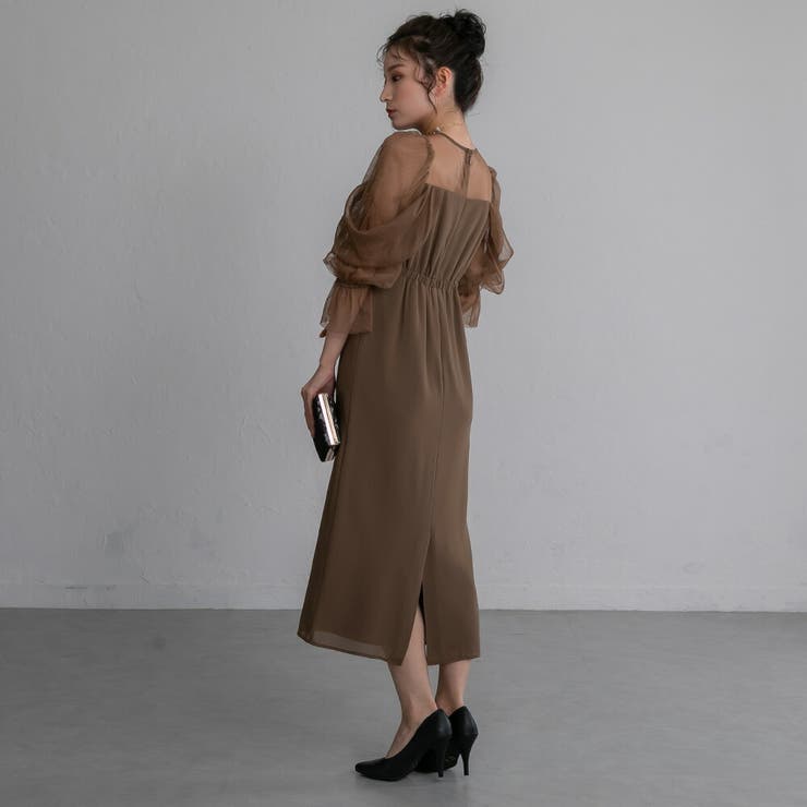 チュールオフショルドレス パーティードレス ワンピース | epicday | 詳細画像10 