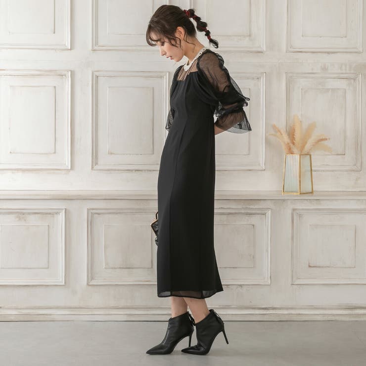 チュールオフショルドレス パーティードレス ワンピース | epicday | 詳細画像23 