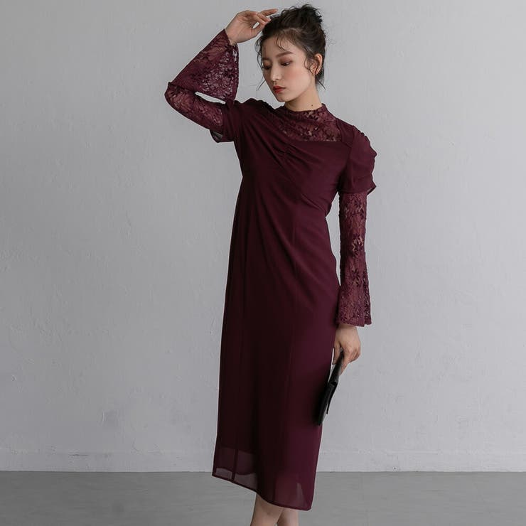 ⭐︎人気カラー　フレアスリーブ　ワンピースオケージョン　結婚式 ⭐︎人気カラー フレアスリーブ ワンピースオケージョン 結婚式 楽天