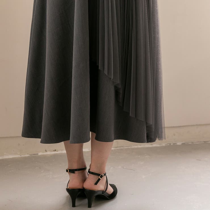 ビスチェドッキングノースリーブドレス ビスチェ風 アシンメトリー | epicday | 詳細画像36 