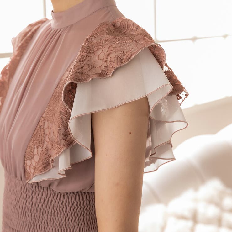 刺繍レースフリルスリーブドレス 刺繍 レース | epicday | 詳細画像33 