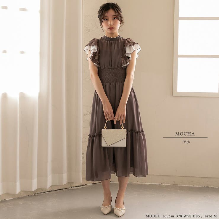 刺繍レースフリルスリーブドレス 刺繍 レース | epicday | 詳細画像10 