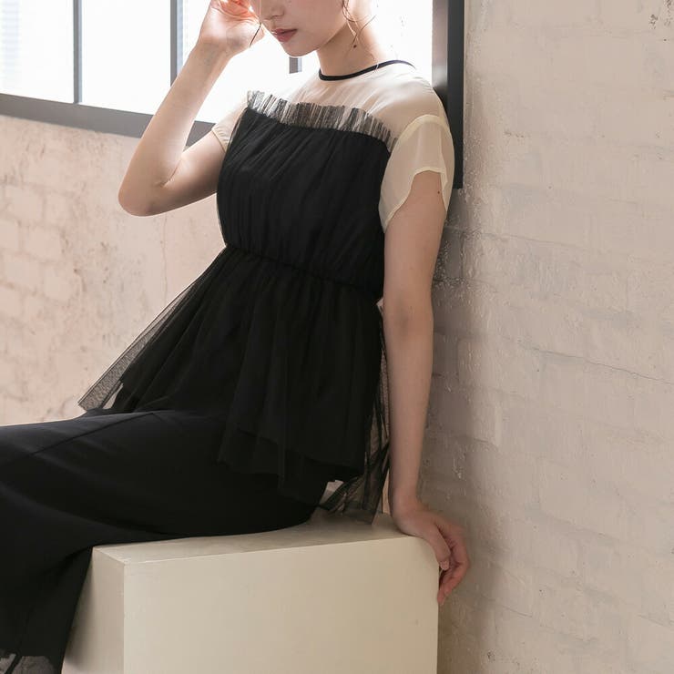 ペプラム シルエット チュール | epicday | 詳細画像3 