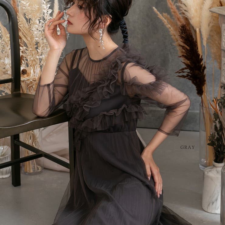 Vin チュールフリルツイルジレ 新品タグなし Vin｜チュールフリルツイルジレ | Rakuten Fashion(楽天