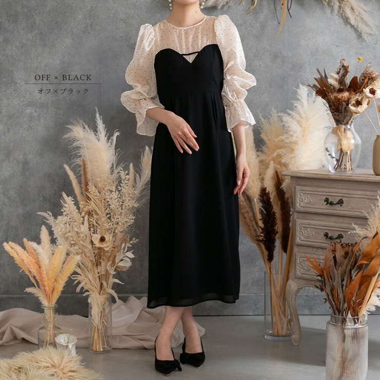 ドット ハートカット ドレス | epicday | 詳細画像2 