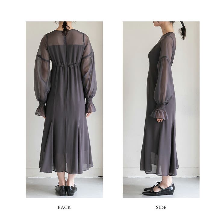 スリーブ コンシャス シフォン | epicday | 詳細画像27 