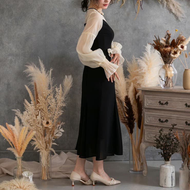 スリーブ コンシャス シフォン | epicday | 詳細画像3 