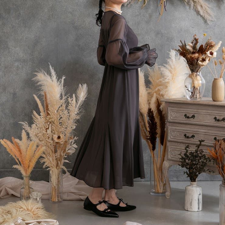 スリーブ コンシャス シフォン | epicday | 詳細画像12 