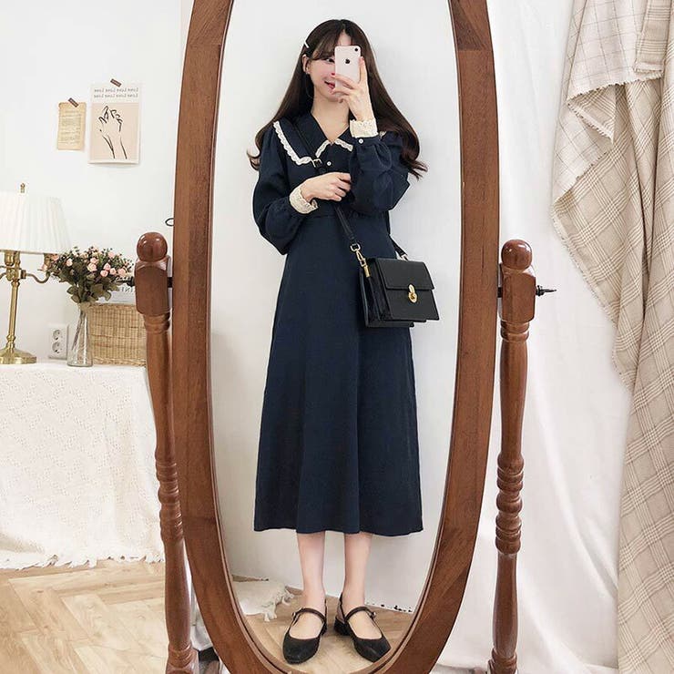 シャツスタイル オールインワン ベルト付き シャツオールインワン