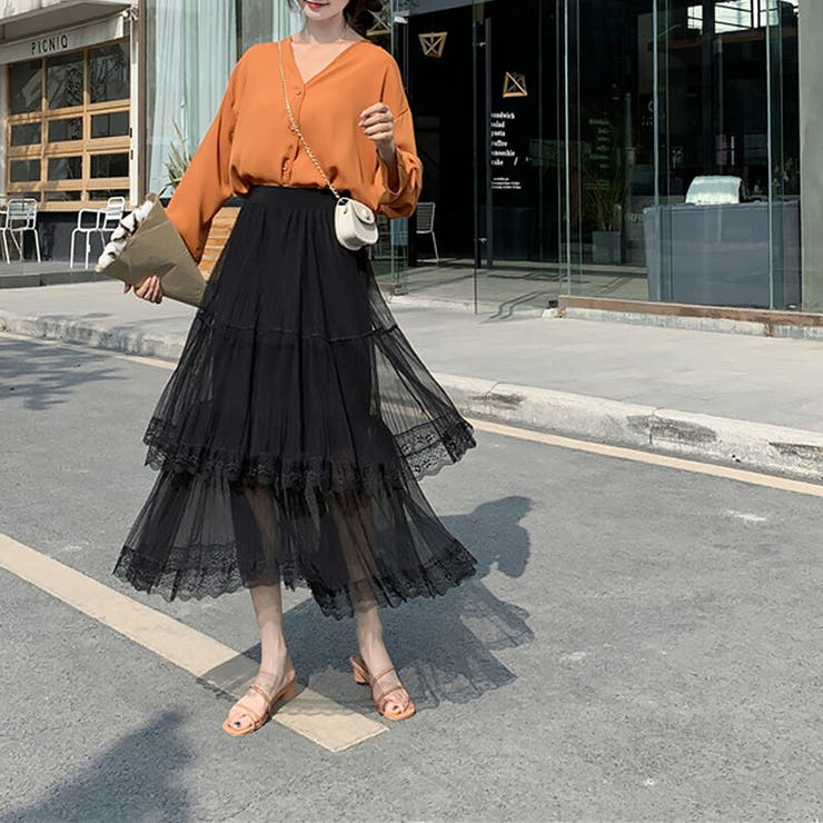 スカート ロングスカート チュール[品番：GRVW0000428]｜epicday