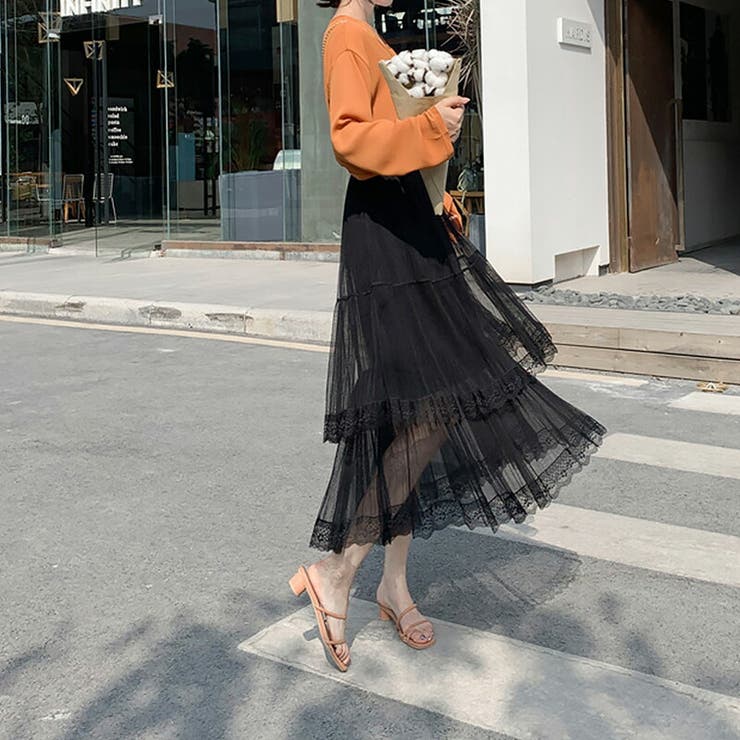 スカート ロングスカート チュール[品番：GRVW0000428]｜epicday