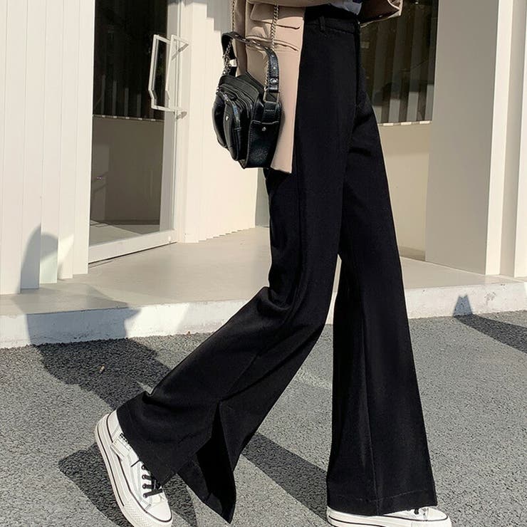 スラックス ロングパンツ フレアパンツ[品番：GRVW0000544