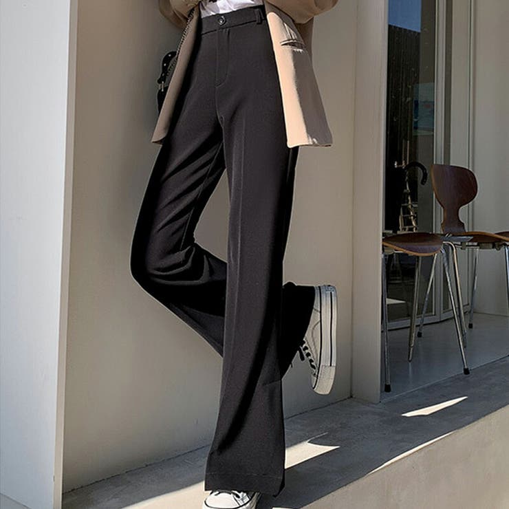 EGONLAB24AW Samy Pant Grey Woolスラックス　フレア EGONLAB24AW Samy Pant Grey Woolスラックス フレア - メルカリ