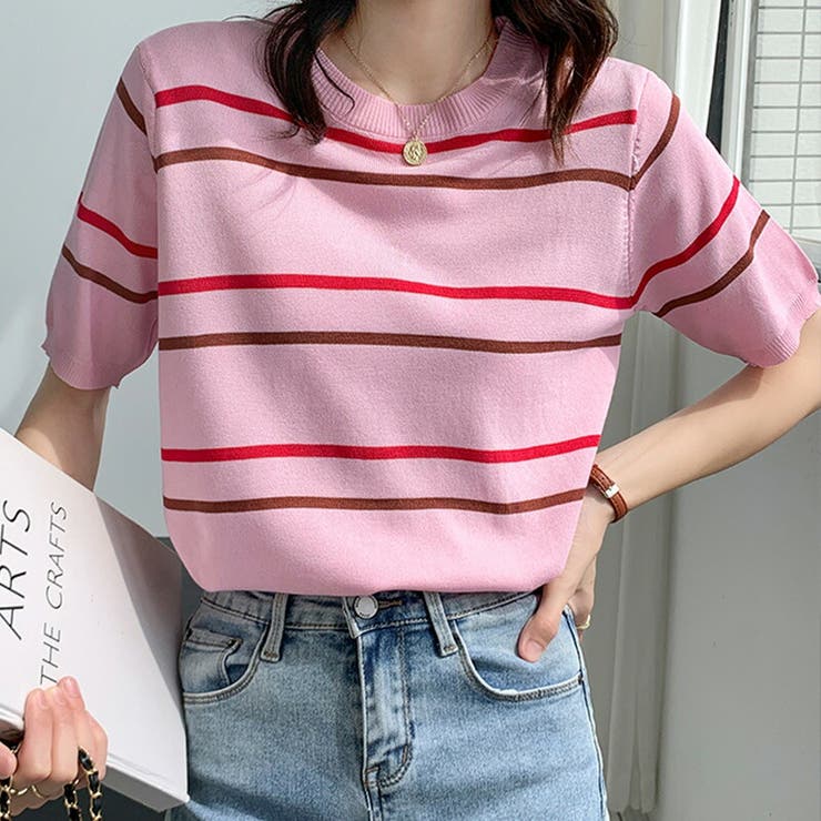 ニットトップス サマーニット プルオーバー[品番：GRVW0000577