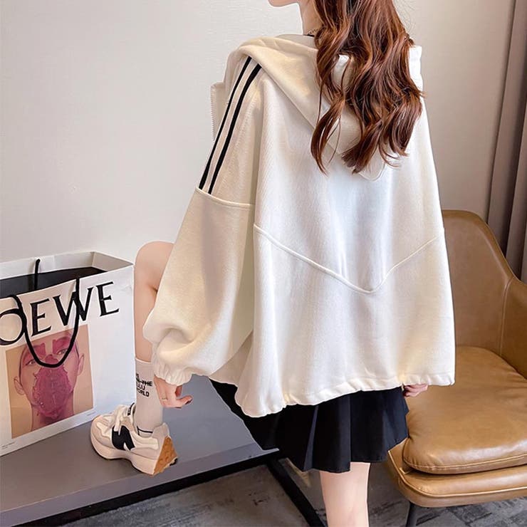 トップス パーカー ライン入り[品番：GRVW0000846]｜epicday（エピック