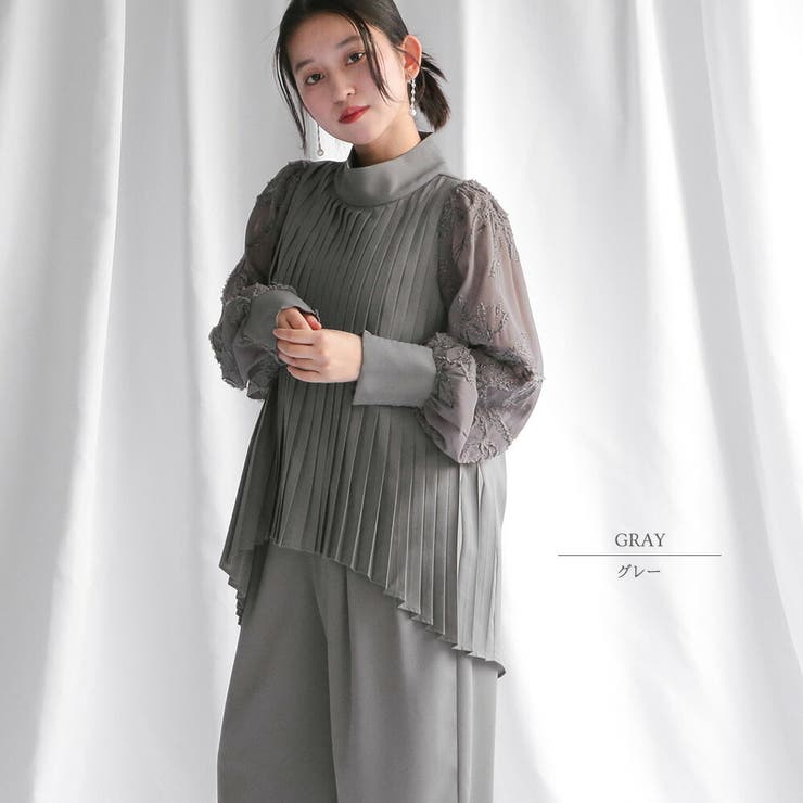 グレー | パンツドレス セットアップ フォーマル | epicday