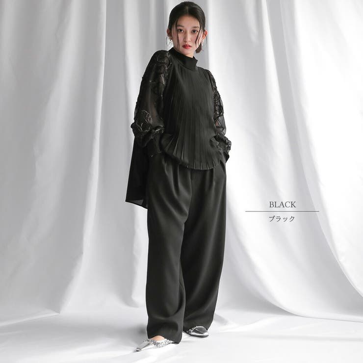 ブラック | パンツドレス セットアップ フォーマル | epicday