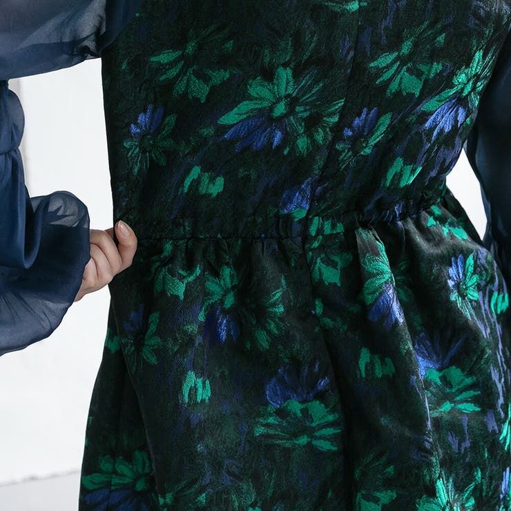 パーティードレス ロングドレス 花柄ジャカード | epicday | 詳細画像27 