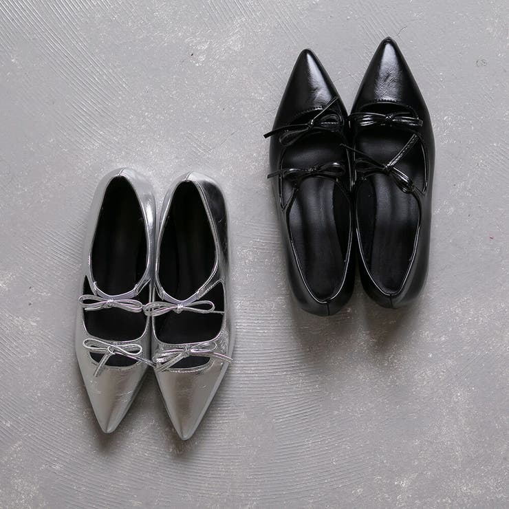 ダブルリボン ポインテッドトゥ フラット | epicday | 詳細画像5 