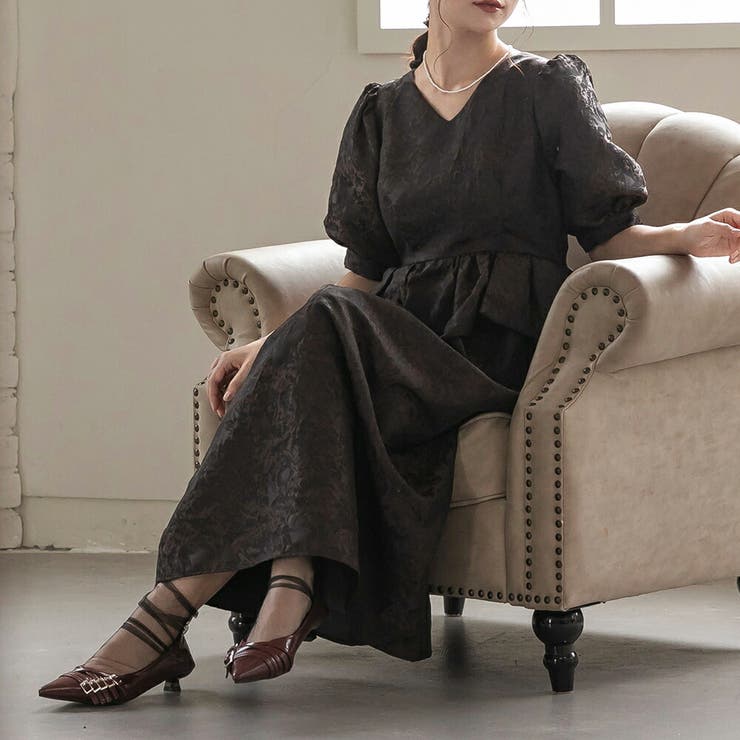 ベルトデザインポインテッドトゥパンプス ローヒール パーティーシューズ | epicday | 詳細画像26 