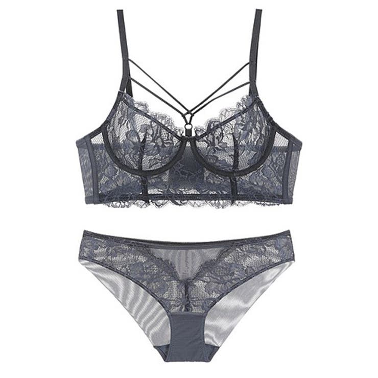 ネイビー | ビスチェスタイルメイクセクシー（ブラセット） | GRAXIA