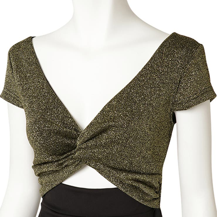 微細なラメがエレガントに輝くフロントオープンのドレス(キャバドレス CABARE… | GRAXIA | 詳細画像6 