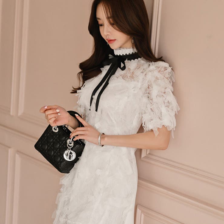 クラシカルに愛らしいお嬢様風ドレス Sexydress ホワイト 品番 Gxaw Graxia グラシア のレディースファッション 通販 Shoplist ショップリスト