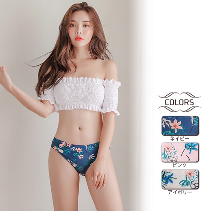 ☆韓国の人気☆【I LOVE BIKINI】☆シャーリングビキ.ニ☆水着☆ ☆韓国の人気☆【I LOVE BIKINI】☆シャーリングビキ.ニ☆水着