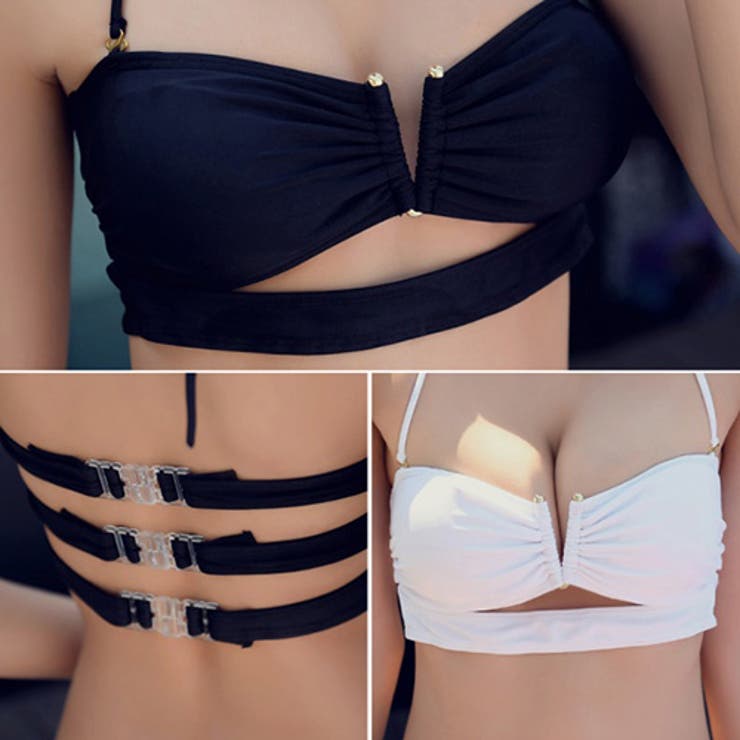 カラーリング豊富なバンドゥ風ビキニ2点セット（水着ビキニ・ワンピース） | GRAXIA | 詳細画像11 